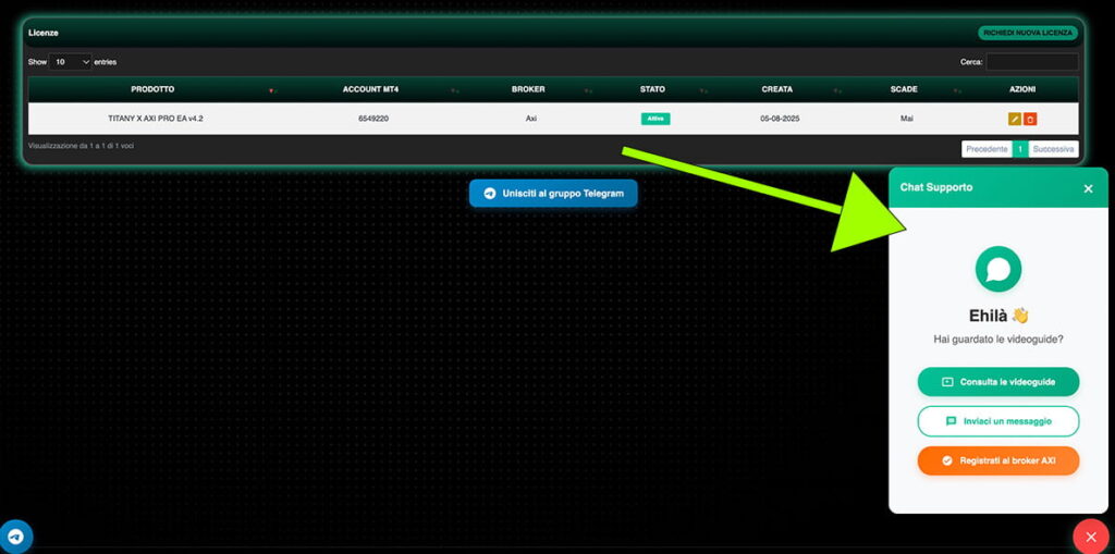 Titany X community supporto