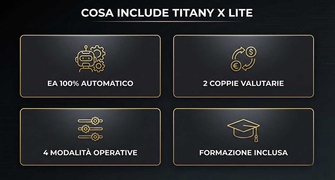 cosa include titany x lite caratteristiche funzionalità