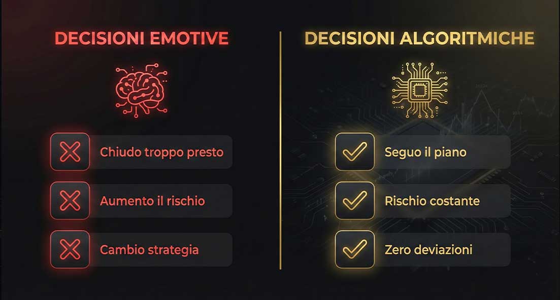 emozioni trading vs algoritmo decisioni razionali