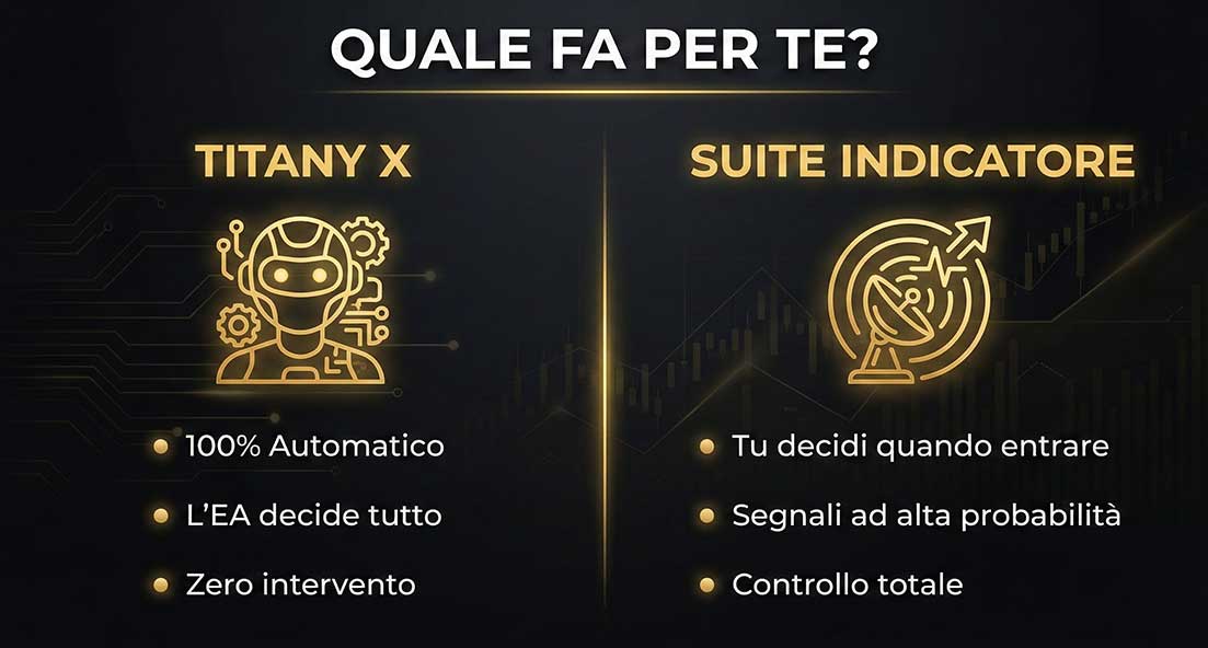 differenza titany x suite indicatore automatico semi-automatico