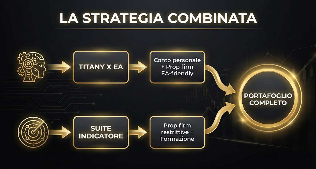 strategia combinata EA suite indicatore trading completo
