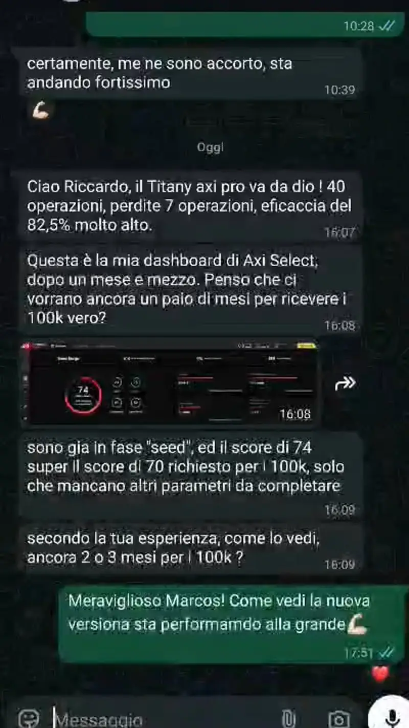 Testimonianza di Marco, cliente Titany X